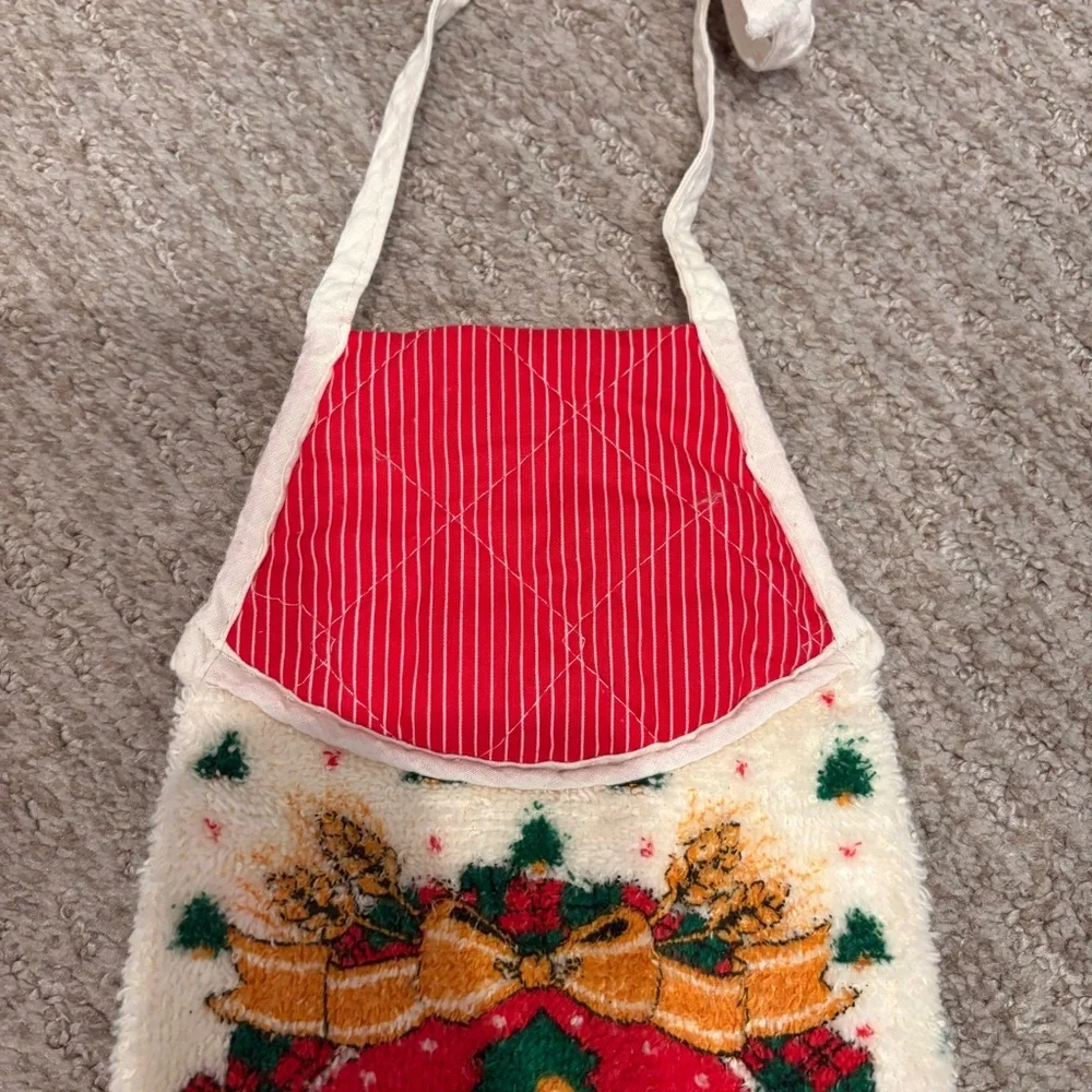 Vintage Christmas Tree Hanging Hand Dish Towel